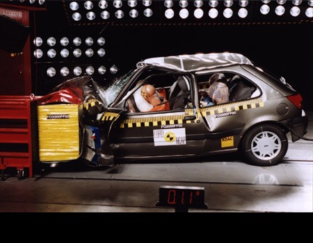 Краш тест Ford Fiesta (2000)